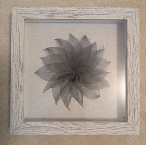 Dried leaves framed art